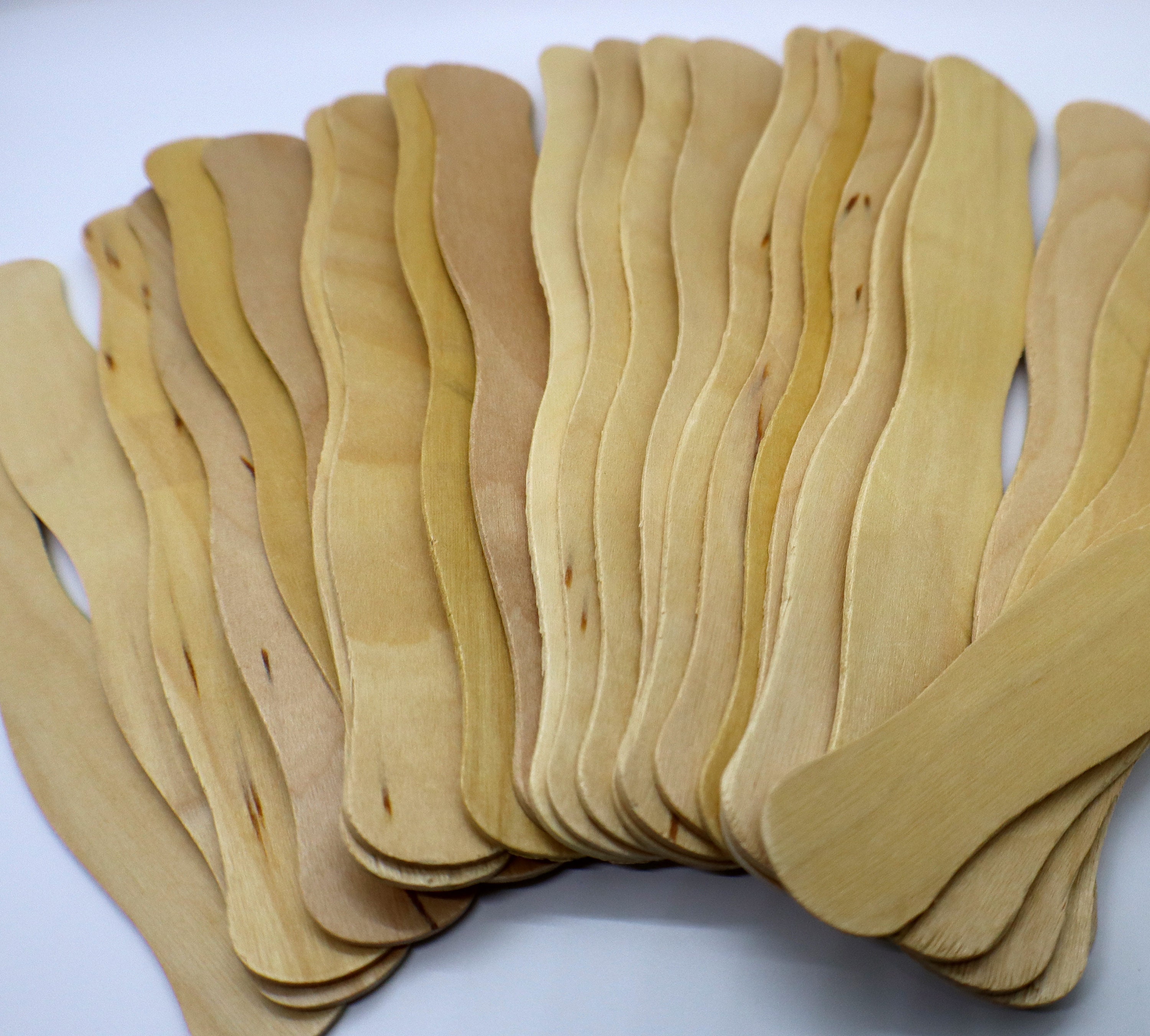 175 8 Wavy Fan Sticks Paddle Fan Stick Wooden Fan Etsy