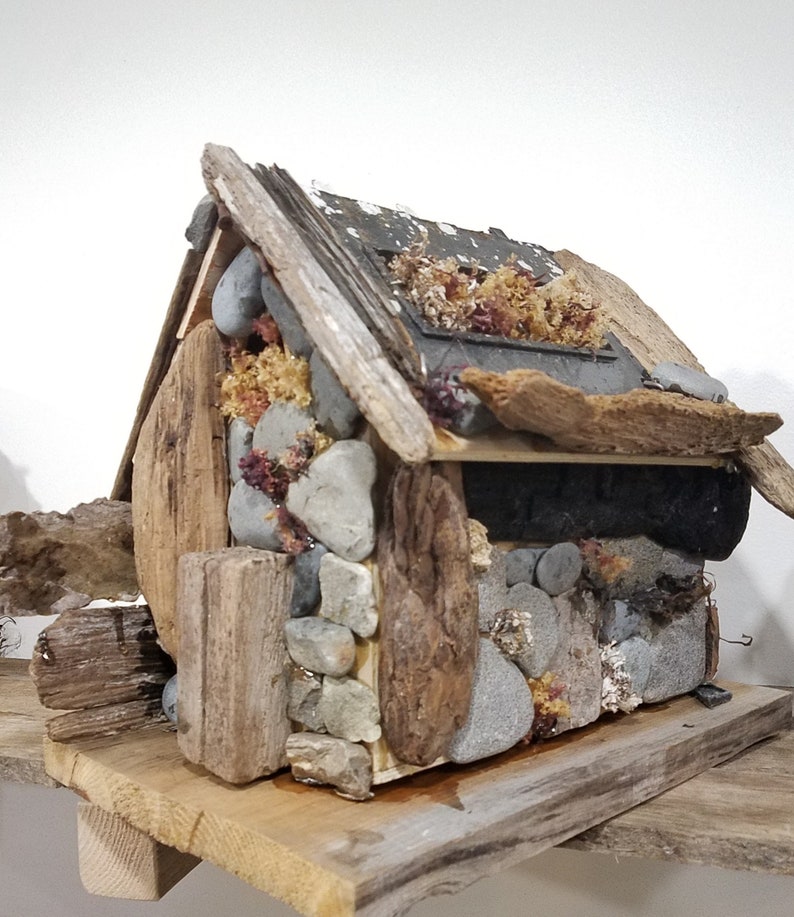 Handmade driftwood birdhouse Etsy