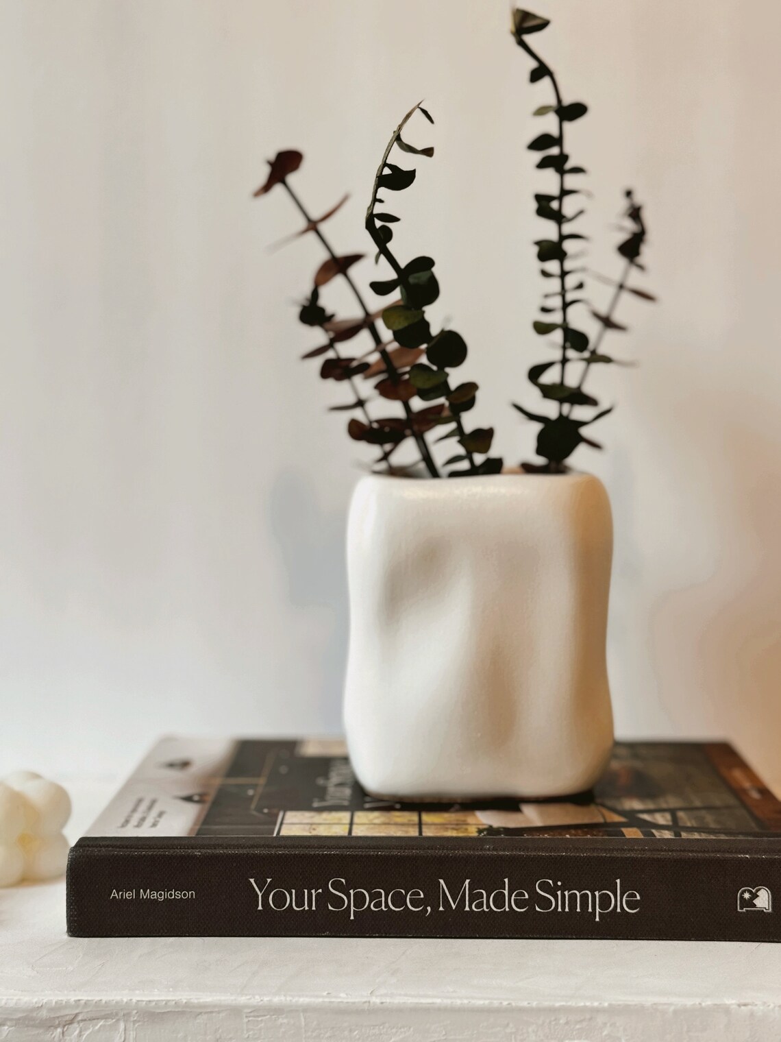 Modern Flower Vase, Organic Modern Vase, Handcrafted Flower Vase, Office Dried Flower Vase ...