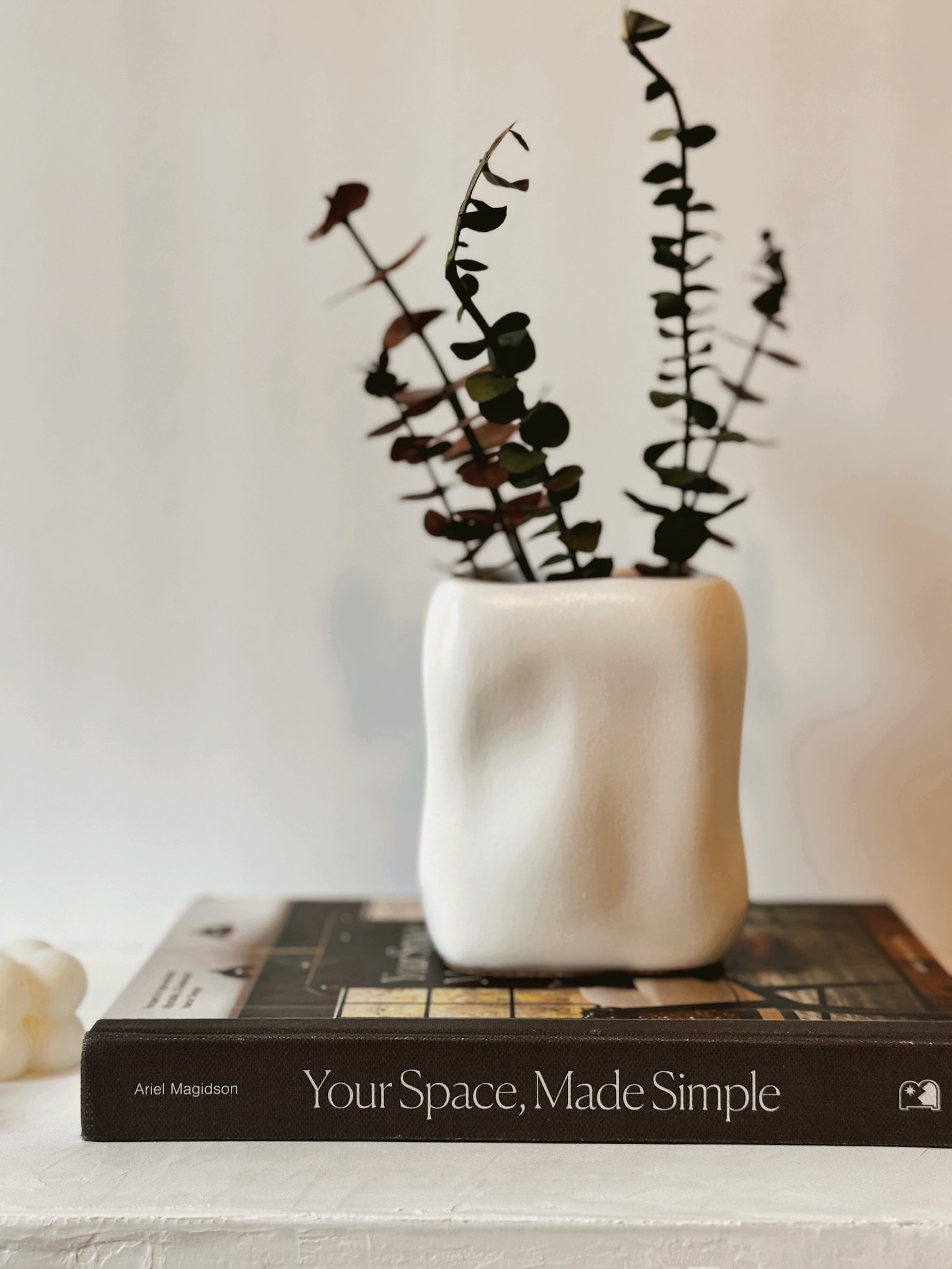 Modern Flower Vase, Organic Modern Vase, Handcrafted Flower Vase, Office Dried Flower Vase ...