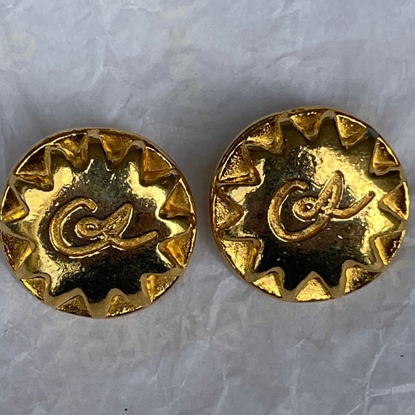 2 boutons Christian Lacroix années 80