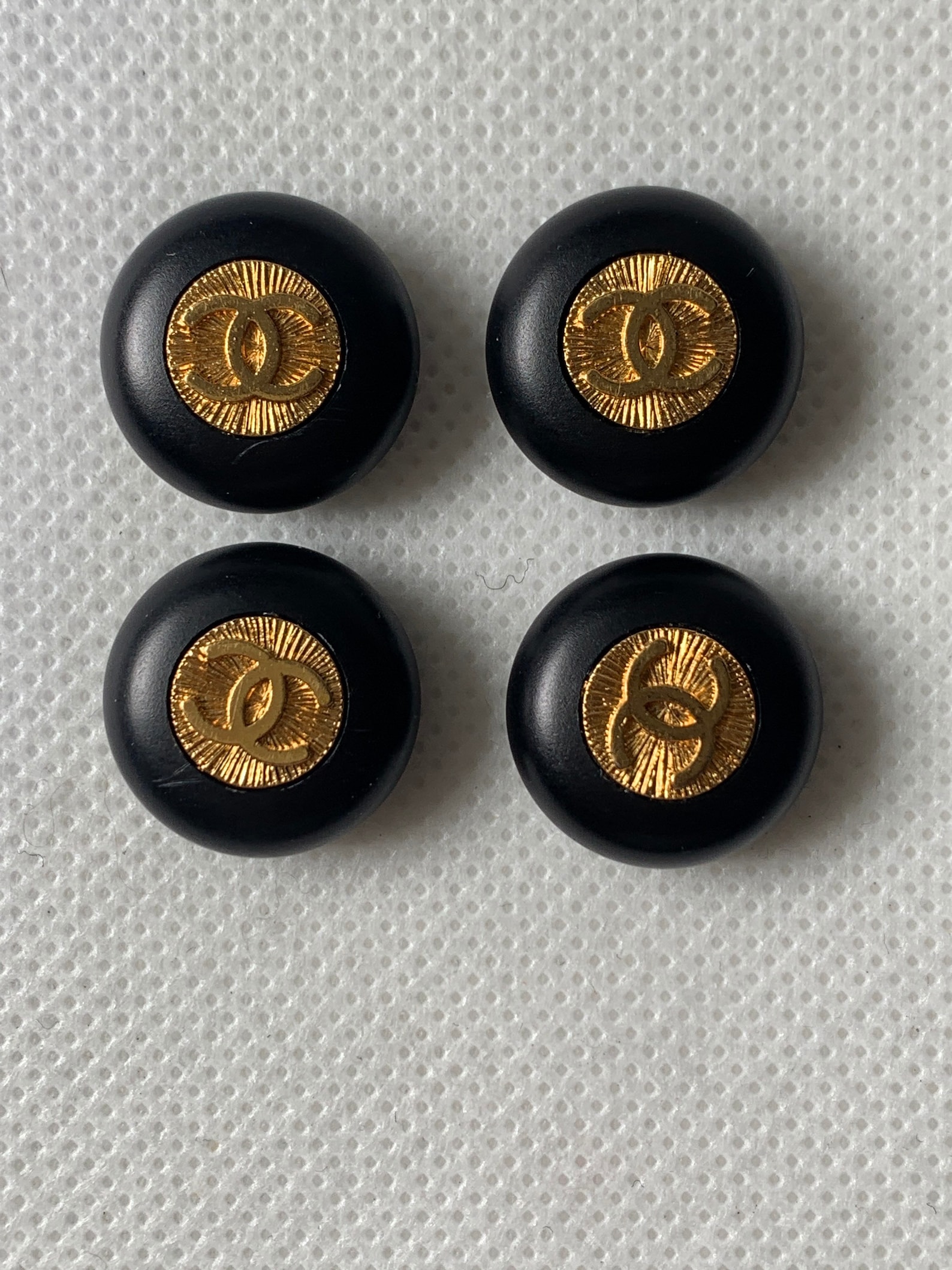 4 Authentic Chanel Buttons Vintage 90s Etsy