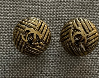 Lot of 2 vintage Chanel buttons from the 90s