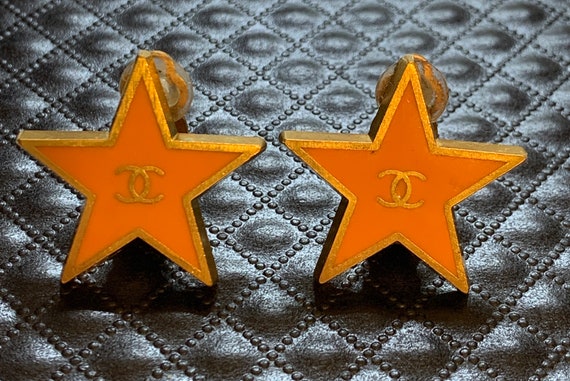Chanel vintage star earrings