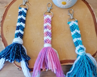 Wool mermaid key chain
