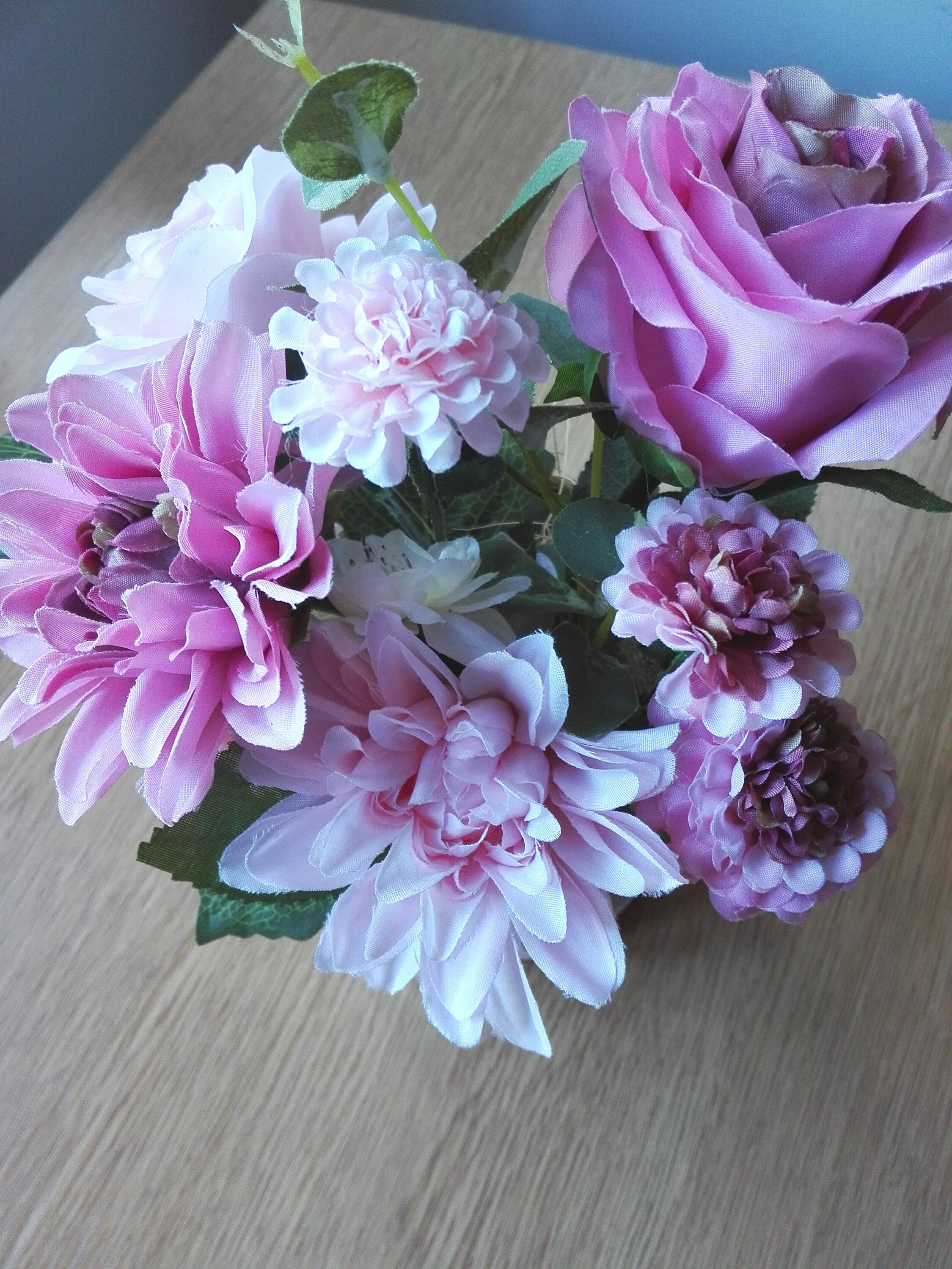 Pink Artificial Flower Arrangement Etsy