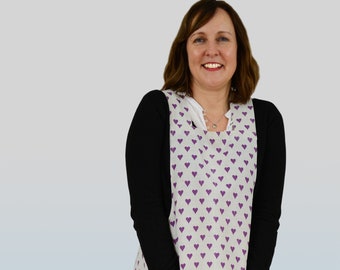 Cross back Cotton/Linnen Daypron apron pinafore