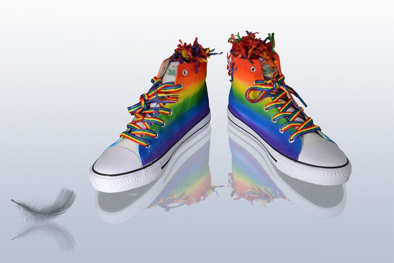 LGBTQ Rainbow Pride Sneakers image 3