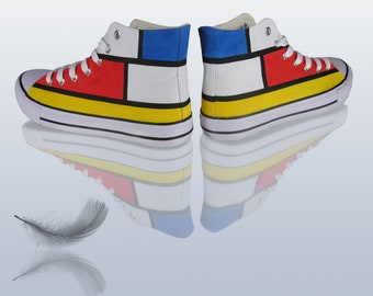 Retro art high tops