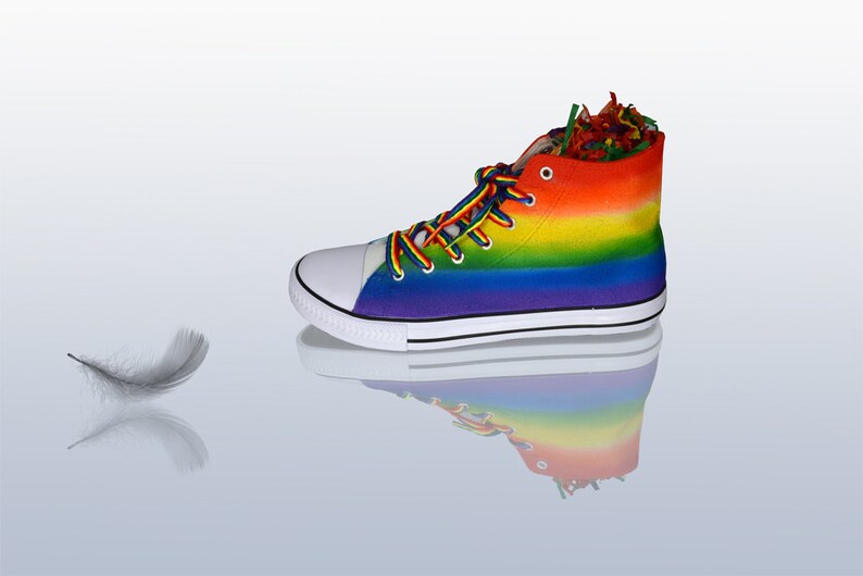 LGBTQ Rainbow Pride Sneakers image 1
