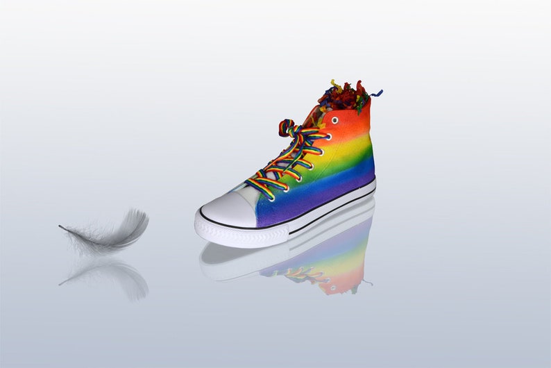 LGBTQ Rainbow Pride Sneakers image 2