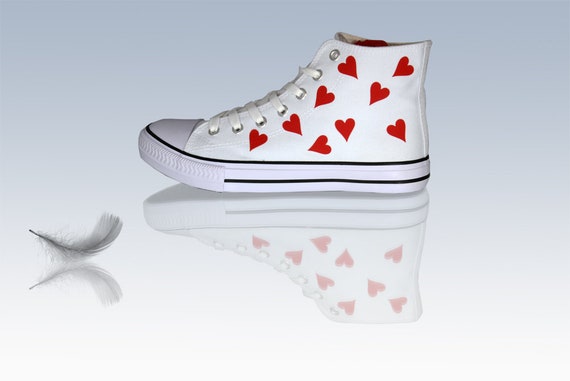 high tops with hearts