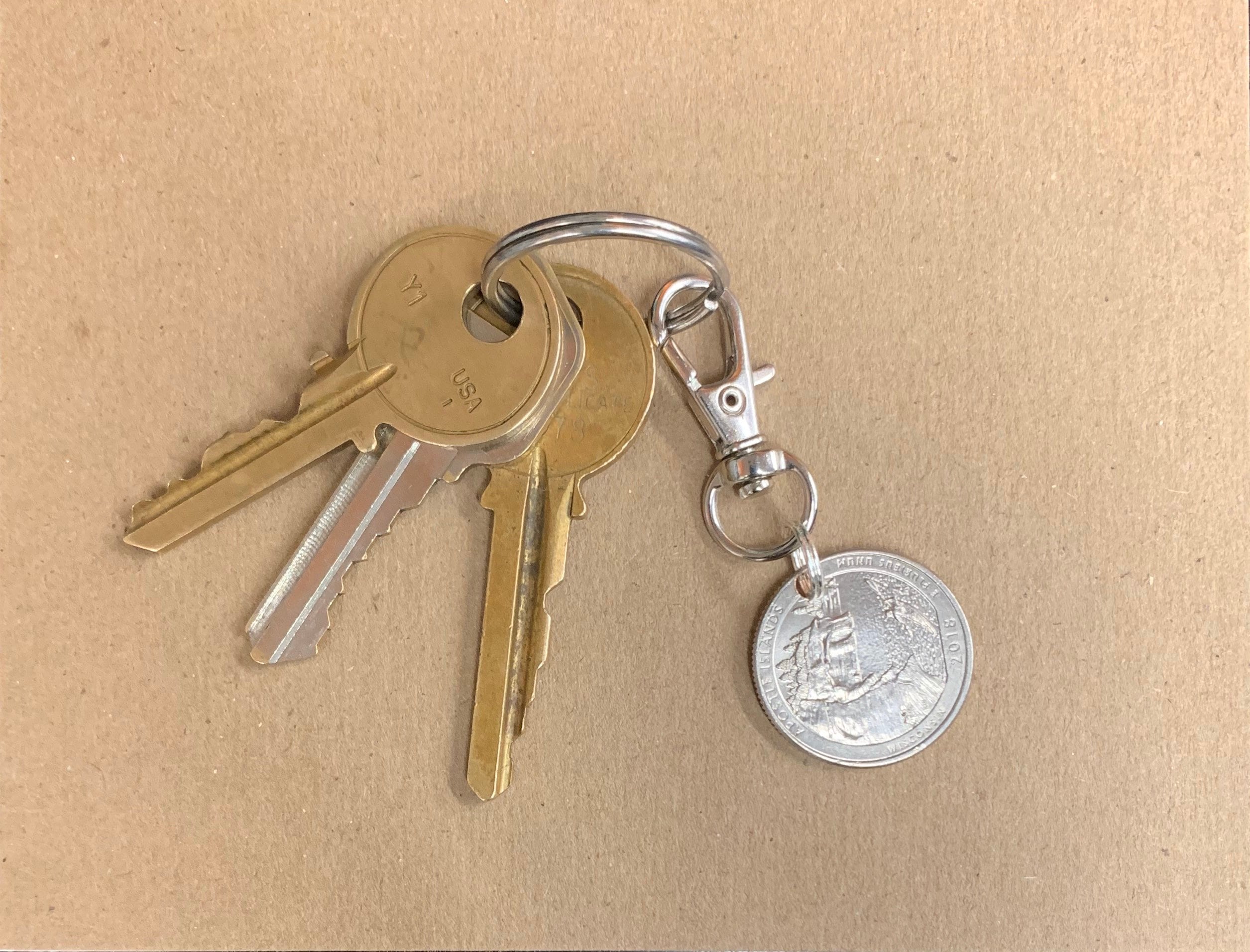 Choose Your State Aldi Foods Cart Key Quarter Holder Etsy