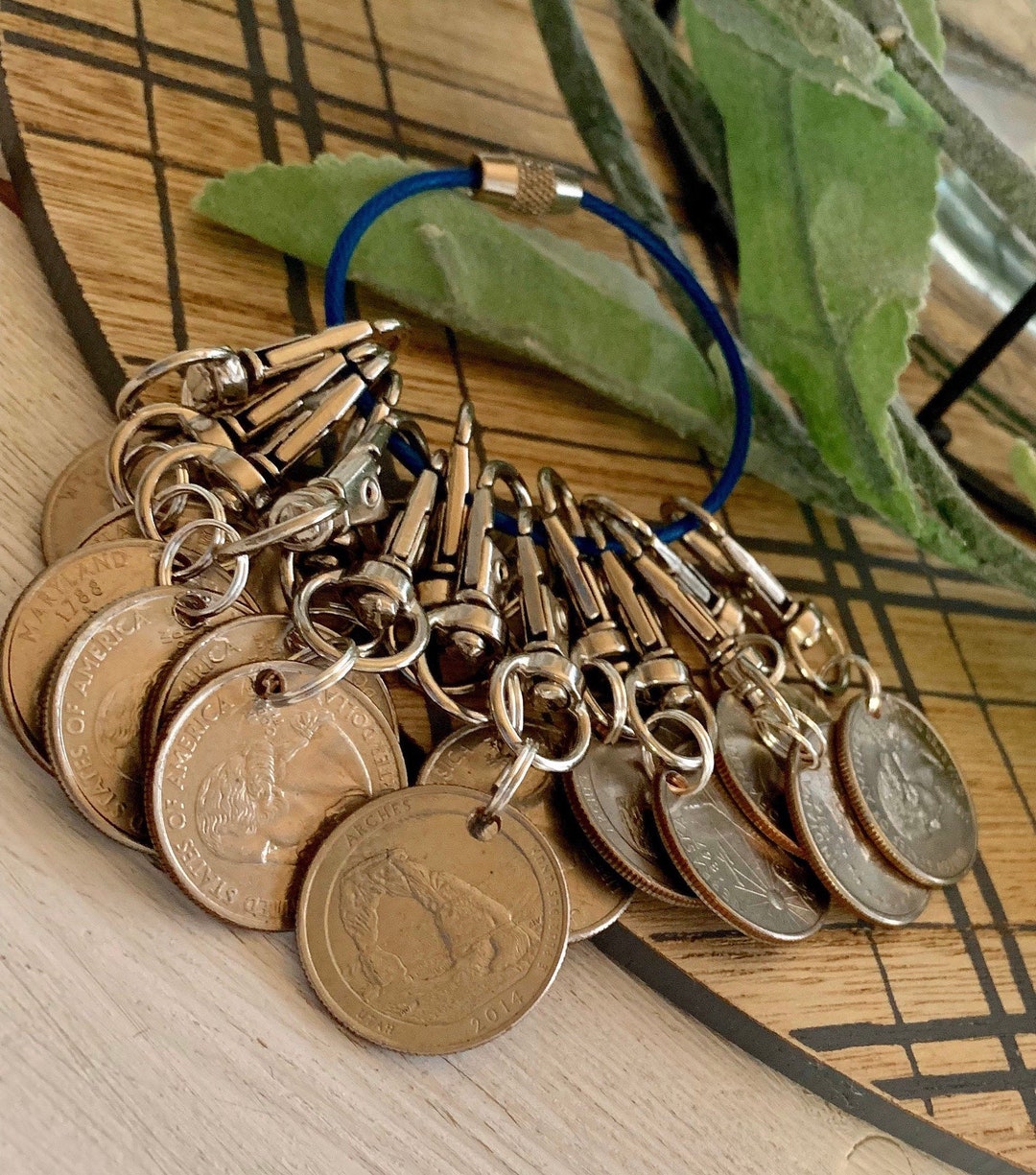 Random State, Aldi Foods Cart Key, Quarter Holder, Quarter Keychain, Aldi Quarter, Aldi Foods