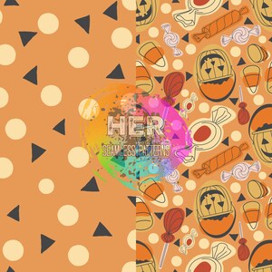 Halloween Tricks & Treats Musterdesign