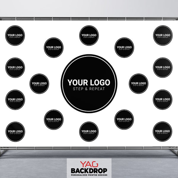 Benutzerdefinierte Hintergrund Logo Step and Repeat Polyester Waschbar Bügelbar Durable Water Resistant Material Fabric