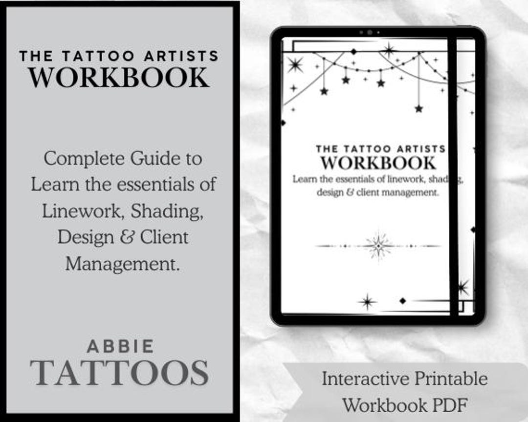 The Tattoo Artist's Workbook | 60-page Printable PDF | Linework ...