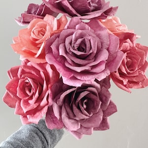 Valentine's Day Rose|Custom Paper Flowers|Paper Flower| Paper Rose|Handmade Flowers|Everlasting Rose|Paper Flower|Paper Rose| Unique Flowers