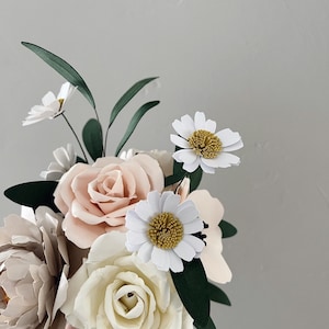 Custom Paper Flower Bouquet: Handmade Cardstock Roses & Daisies