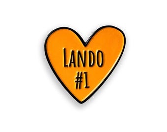 Lando Norris F1 Enamel Pin, Love F1, Formula 1 Gift