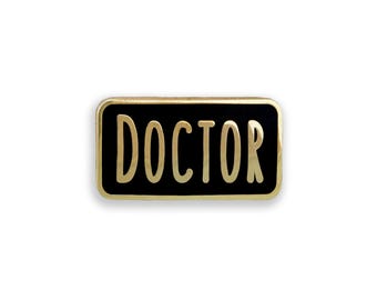 Doctor Enamel Pin, Dr Badge, PhD Medic Graduation Gift
