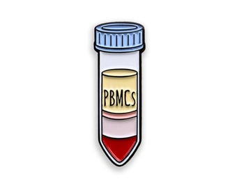 PBMCs Enamel Pin, Buffy Coat Badge, Immunology Science Gift
