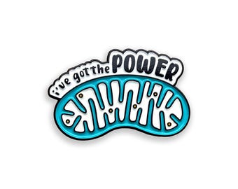 Mitochondria Enamel Pin, Powerhouse of the Cell Badge, Biology Gift