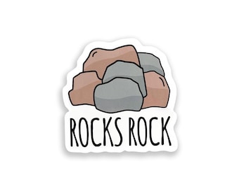 Rocks Rock Heart Vinyl Sticker, Geology Sticker, Geology Science Gift