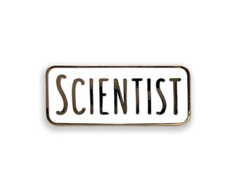 Scientist Enamel Pin, Science Badge, Science Gift