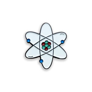 Épinglette en émail pour modèle atomique Rutherford, insigne atome, cadeau science physique