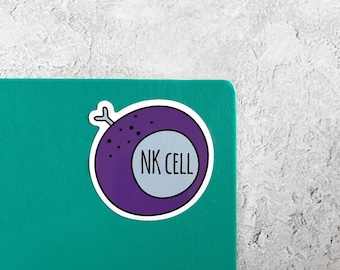 Natural Killer Cell Sticker - Purple