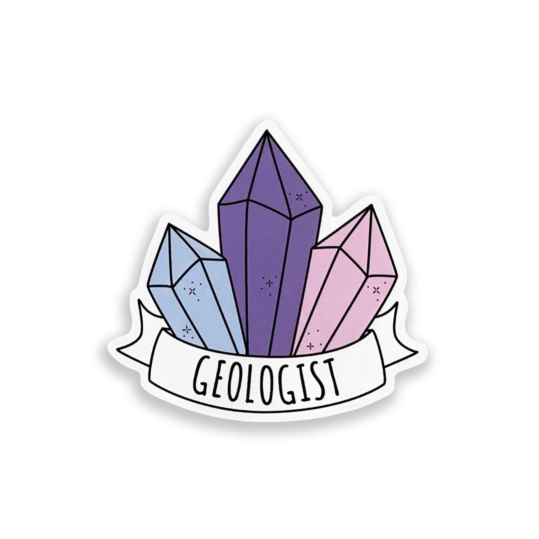 Geology Rocks Png Sticker Geologist Vinyl Sticker, Crystal Sticker, Geology Science Gift - Etsy