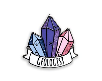 Geologist Enamel Pin, Geology Pin Badge, Geology Science Gift