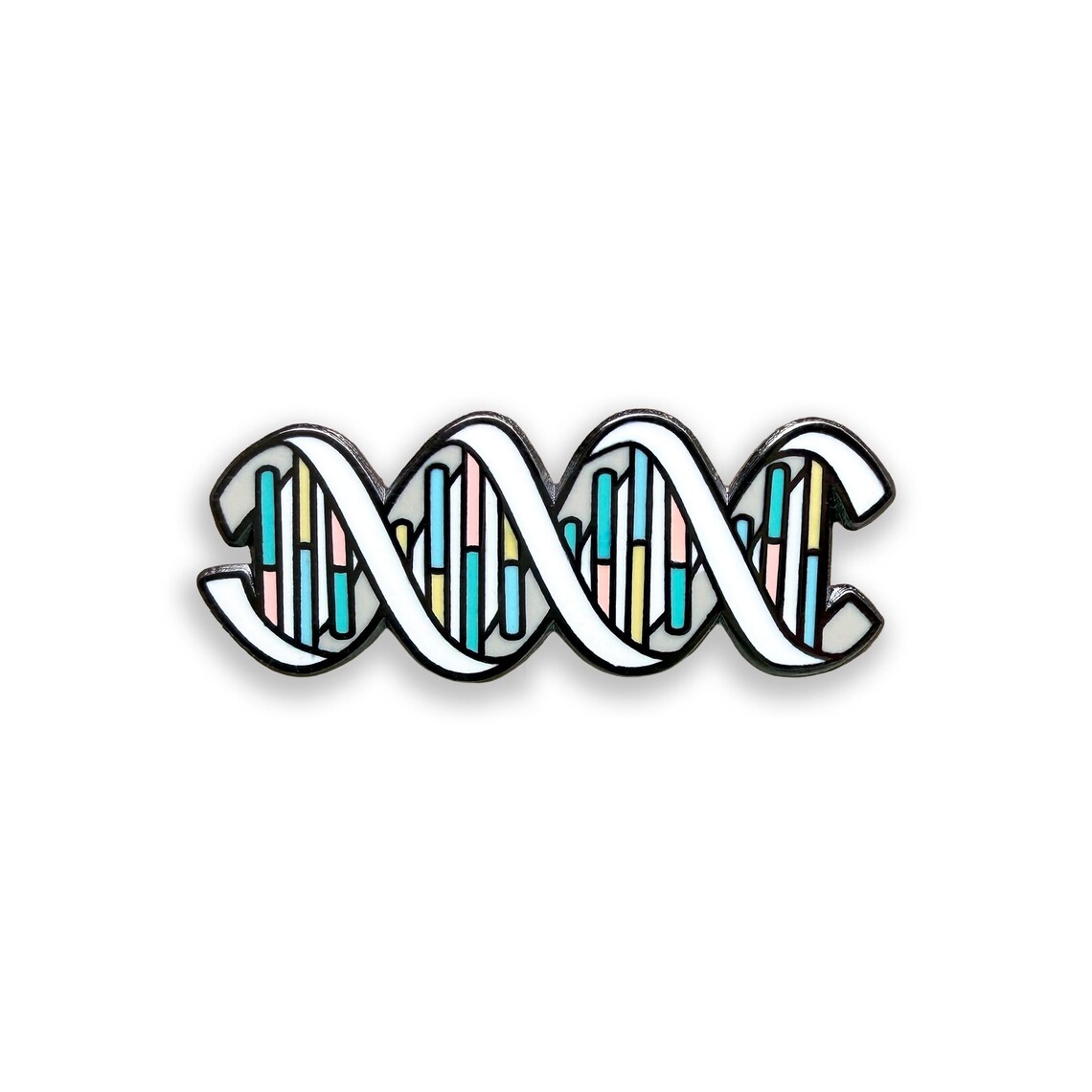 DNA Double Helix Enamel Pin, Genetics Badge, Biology Science Gift - Etsy UK