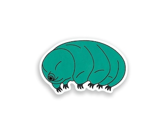 Tardigrade Vinyl Sticker, Water Bear Sticker, Biology Science Gift