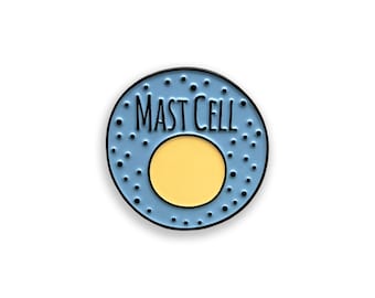 Mastzelle Emaille Pin, Immunsystem Zell Abzeichen, Wissenschaft Geschenk