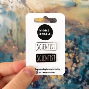 Computer Science Pin Badge Scientist Hard Enamel Pin Badge - White or Black - Etsy