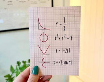 LOVE Math Equation Greetings Card - Pink