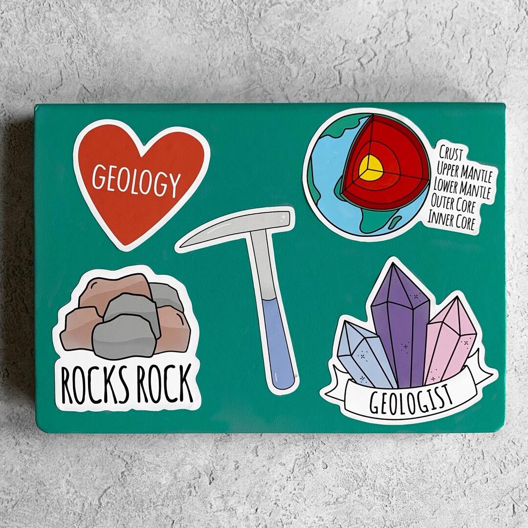 Geology Sticker Pack Etsy UK