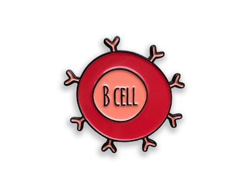 B-Zell-Emaille-Pin, Immunsystem-Abzeichen, Wissenschaftsaccessoire aus Soft Enamel