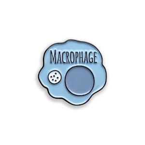Macrophage Enamel Pin, Immune Cell Pin Badge, Biology Gift