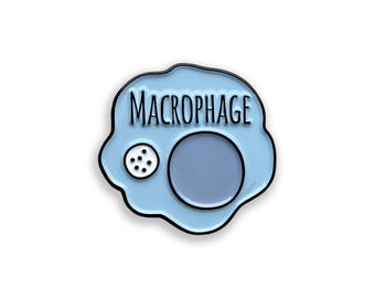 Makrophagen Emaille Pin, Zellanstecker, Biologie Geschenk