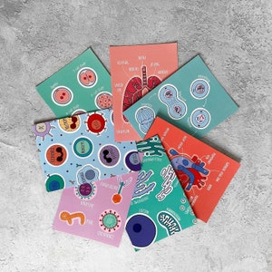 Biologia Multi-Pack A6 Impressões/Postais - Impressões Científicas - Cartões Postais Científicos