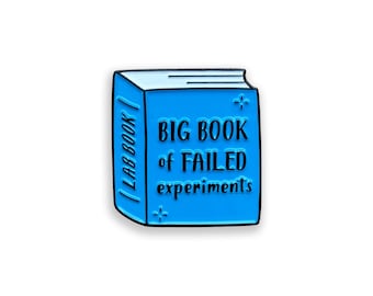 Failed Lab Experiments Enamel Pin, Funny Science Badge, Science Gift