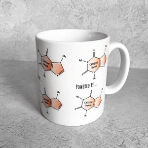 Powered by Caffeine Mug - Science Mug