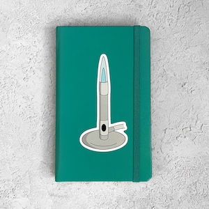 Bunsen Burner Sticker - Grey & Blue