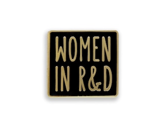 Women in R&D Enamel Pin, Women in Science Pin Badge, Women in STEM Gift