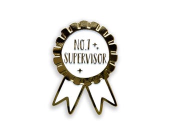 No.1 Betreuer Emaille Pin, Betreuer Preis Abzeichen, PhD Betreuer Geschenk
