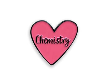 I Love Chemistry Enamel Pin, Chemistry Badge, Chemistry Science Gift