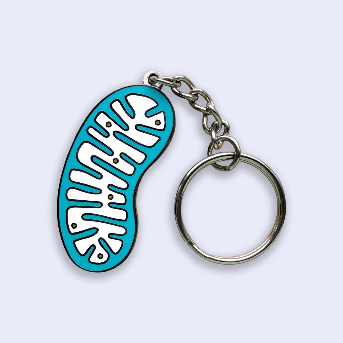 Mitochondria Enamel Keyring, Cell Biology Keychain, Science Gift for ...